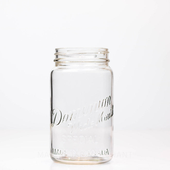 Dominion Vintage 1940s & 1950s “Wide Mouth Special” Wide Mouth Quart Mason Jar