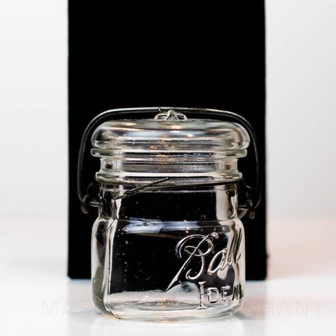 Ball Vintage 1920s “Ideal” Midget Wire Bail Half Pint Jar