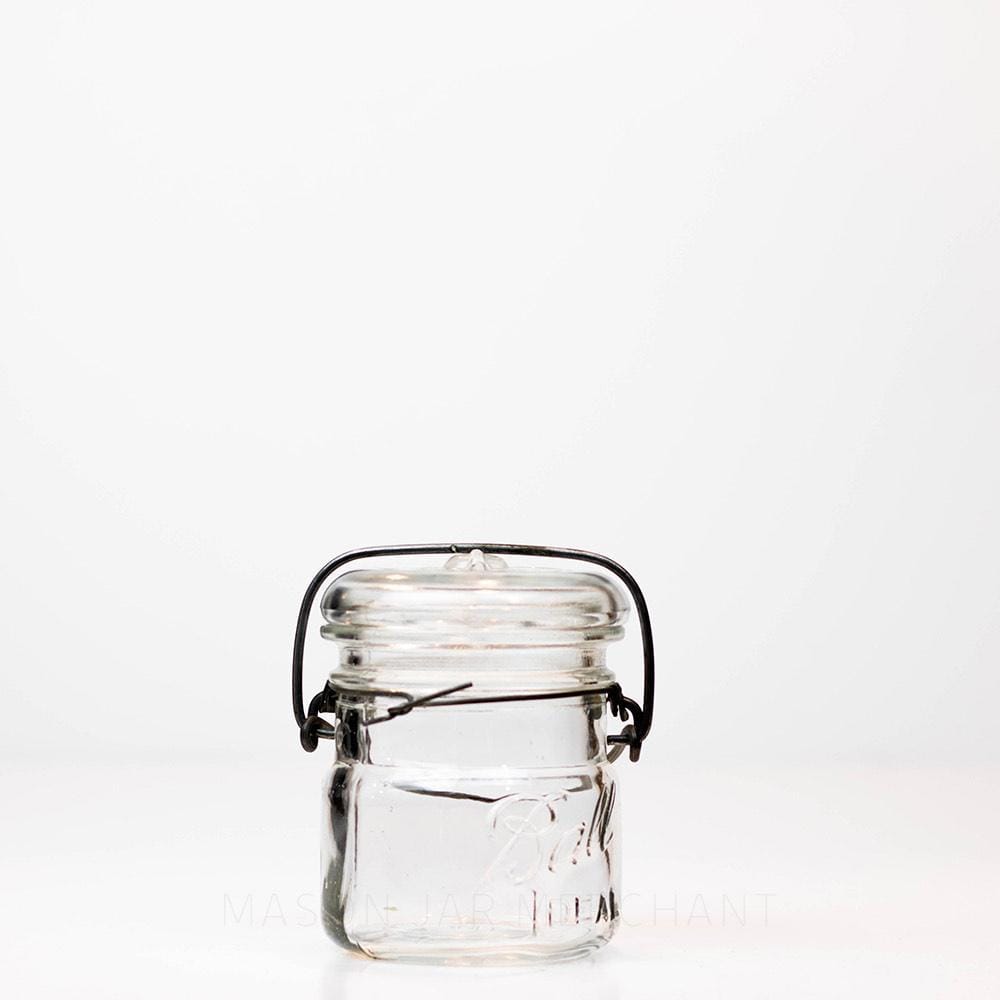 Ball Vintage 1920s “Ideal” Midget Wire Bail Half Pint Jar