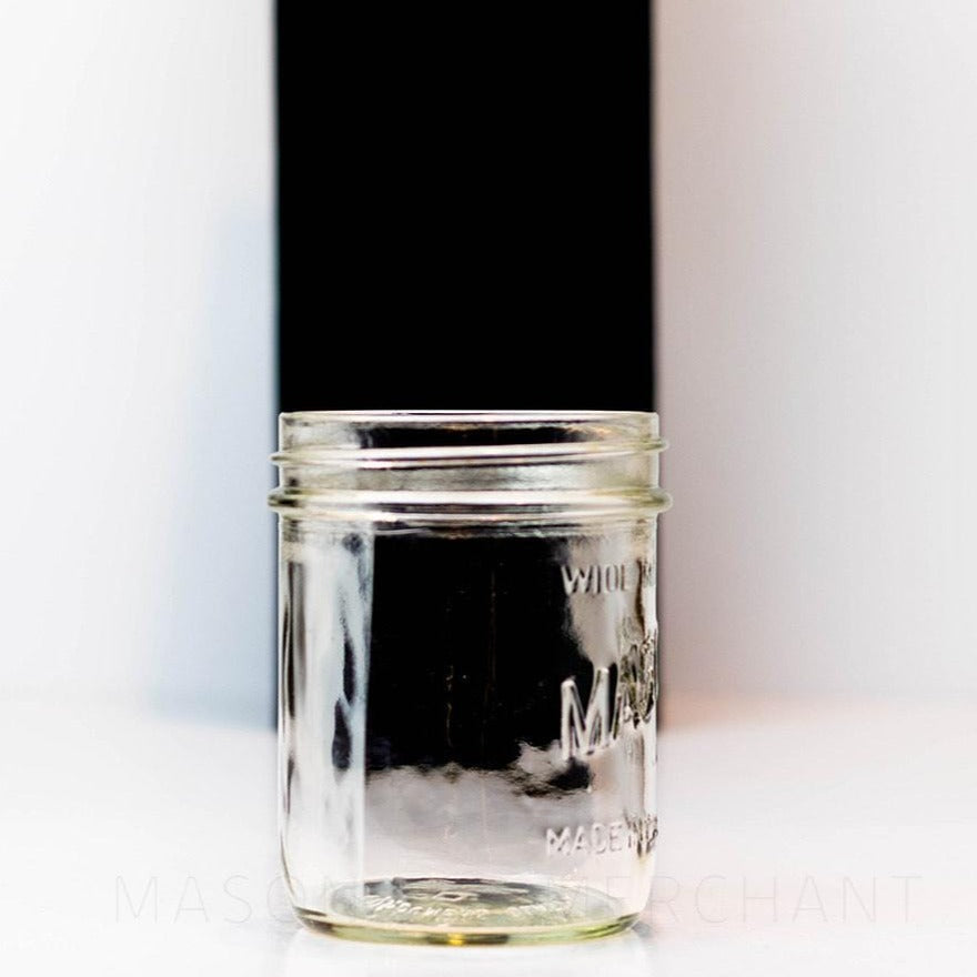 Canadian Mason English-Only Wide Mouth Pint Mason Jar - Shorter Version