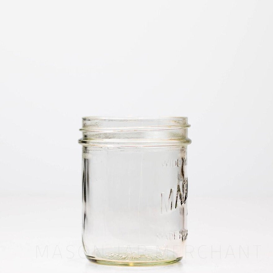 Canadian Mason English-Only Wide Mouth Pint Mason Jar - Shorter Version