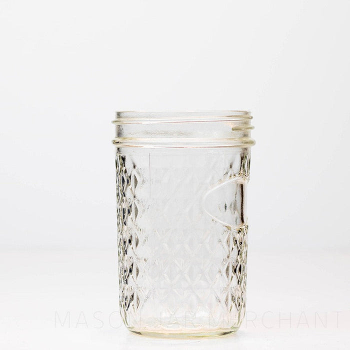 Consumers Glass Quilted Wide Mouth Pint Mason Jar