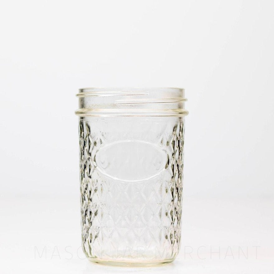 Consumers Glass Quilted Wide Mouth Pint Mason Jar
