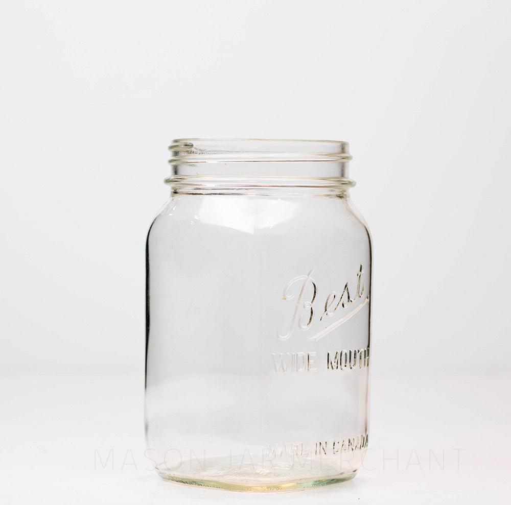 Best “Wide Mouth” Square Quart Mason Jar