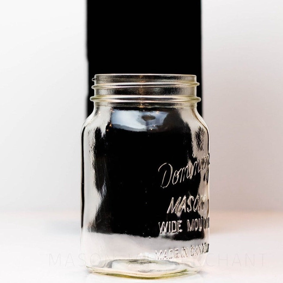 Dominion Vintage Dominion Mason Square Wide Mouth Quart Mason Jar - 6.25 inch