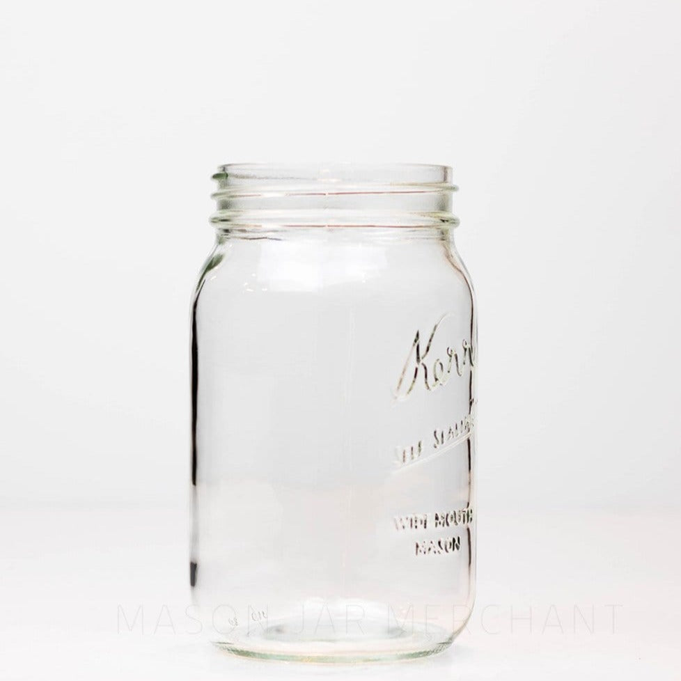 Kerr “Self Sealing” Wide Mouth Quart Mason Jar