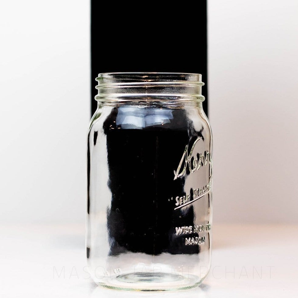Kerr “Self Sealing” Wide Mouth Quart Mason Jar