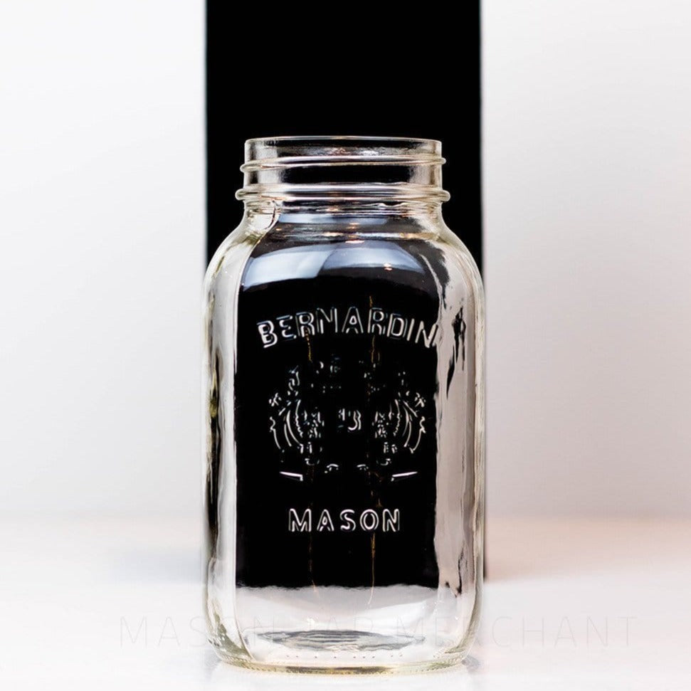 Bernardin Shield Regular Mouth Quart Mason Jar