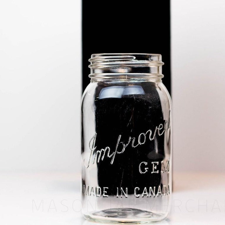 Improved Gem Quart Style #4 Mason Jar