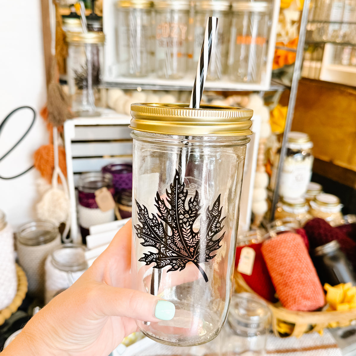 Mulling Maple Mason Jar Tumbler