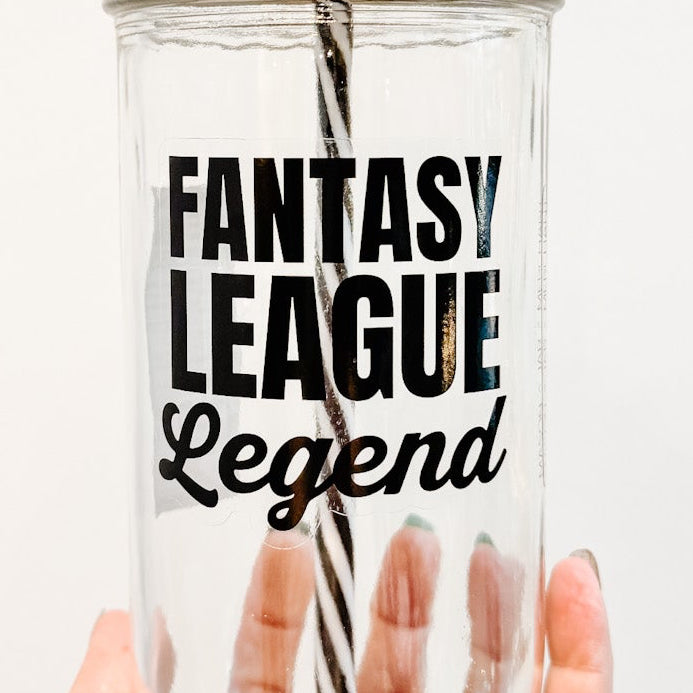 Fantasy League Legend Mason Jar Tumbler