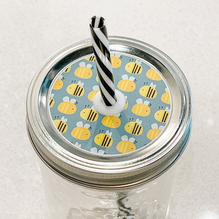 Haulin' the Pollen Mason Jar Straw Lid