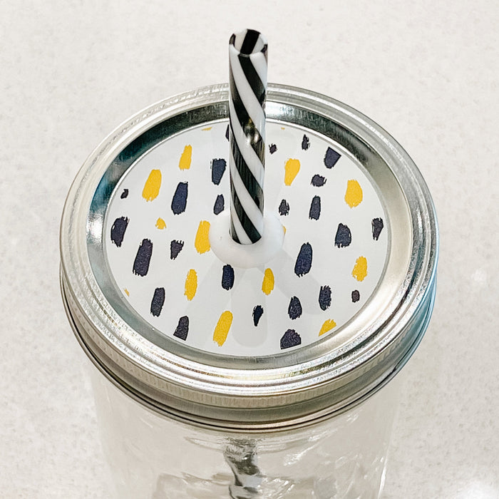 Buzzing & Bold Mason Jar Straw Lid