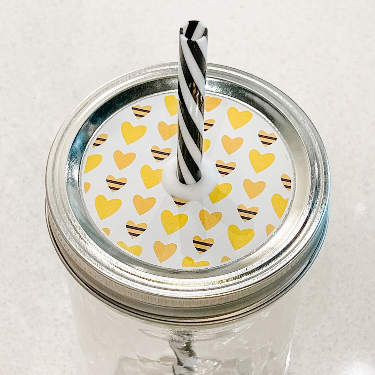 All Swarm & Fuzzy Mason Jar Straw Lid