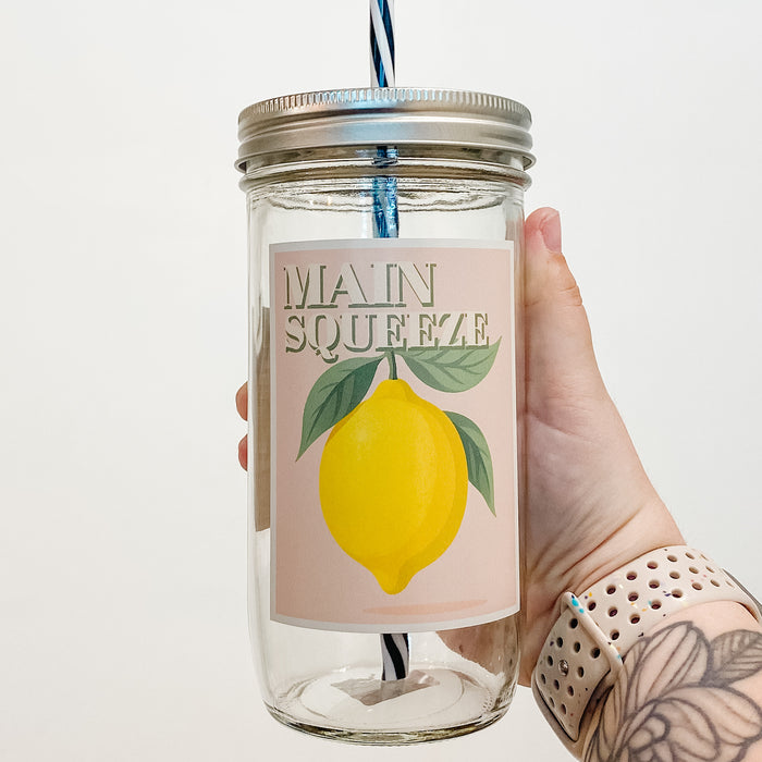 Main Squeeze Mason Jar Tumbler