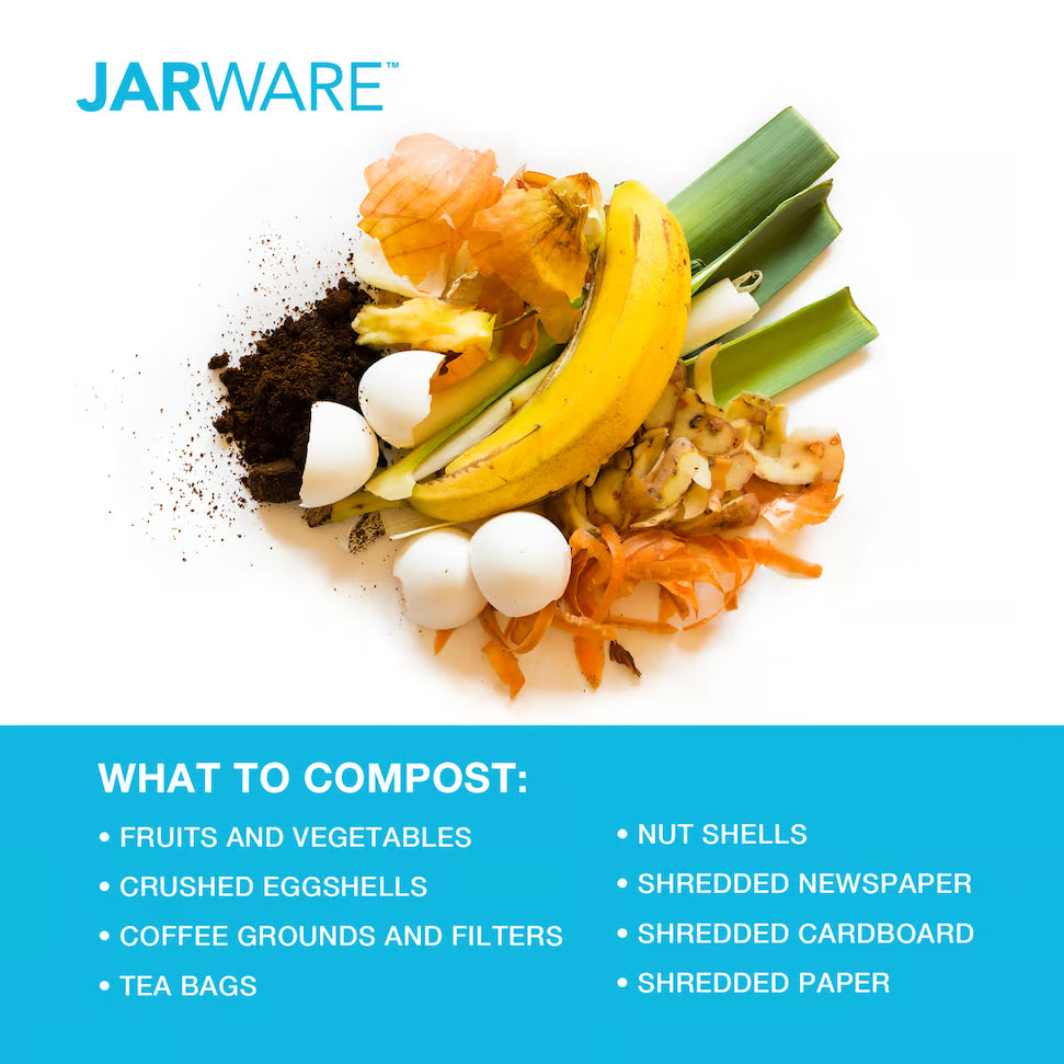 Jarware Wide Mouth Compost Lid with Four Filters