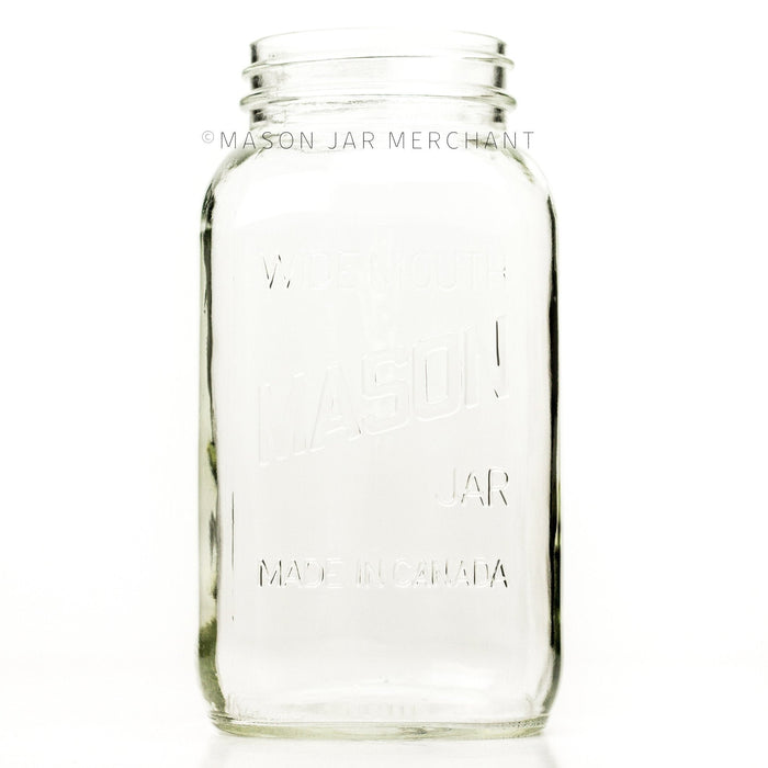 Canadian Mason Wide Mouth Half Gallon Mason Jar