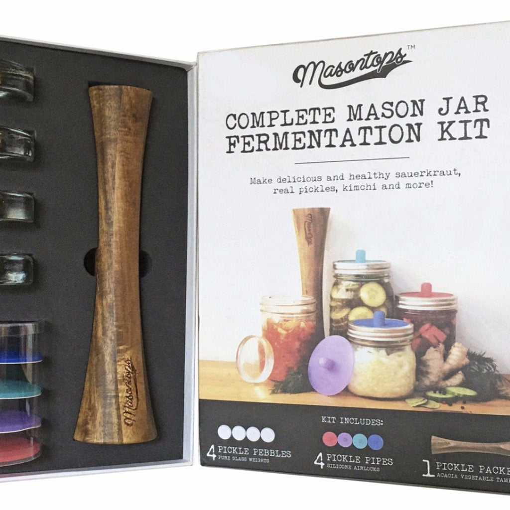 Fermentology Sauer System Fermentation Airlocks - Lids, grommets, gaskets, stoppers - for wide-mouth mason jars - 4 pieces Fermentology Sauer System Fermentation Airlocks - Lids, grommets, gaskets, stoppers - for wide-mouth mason jars - 4 pieces