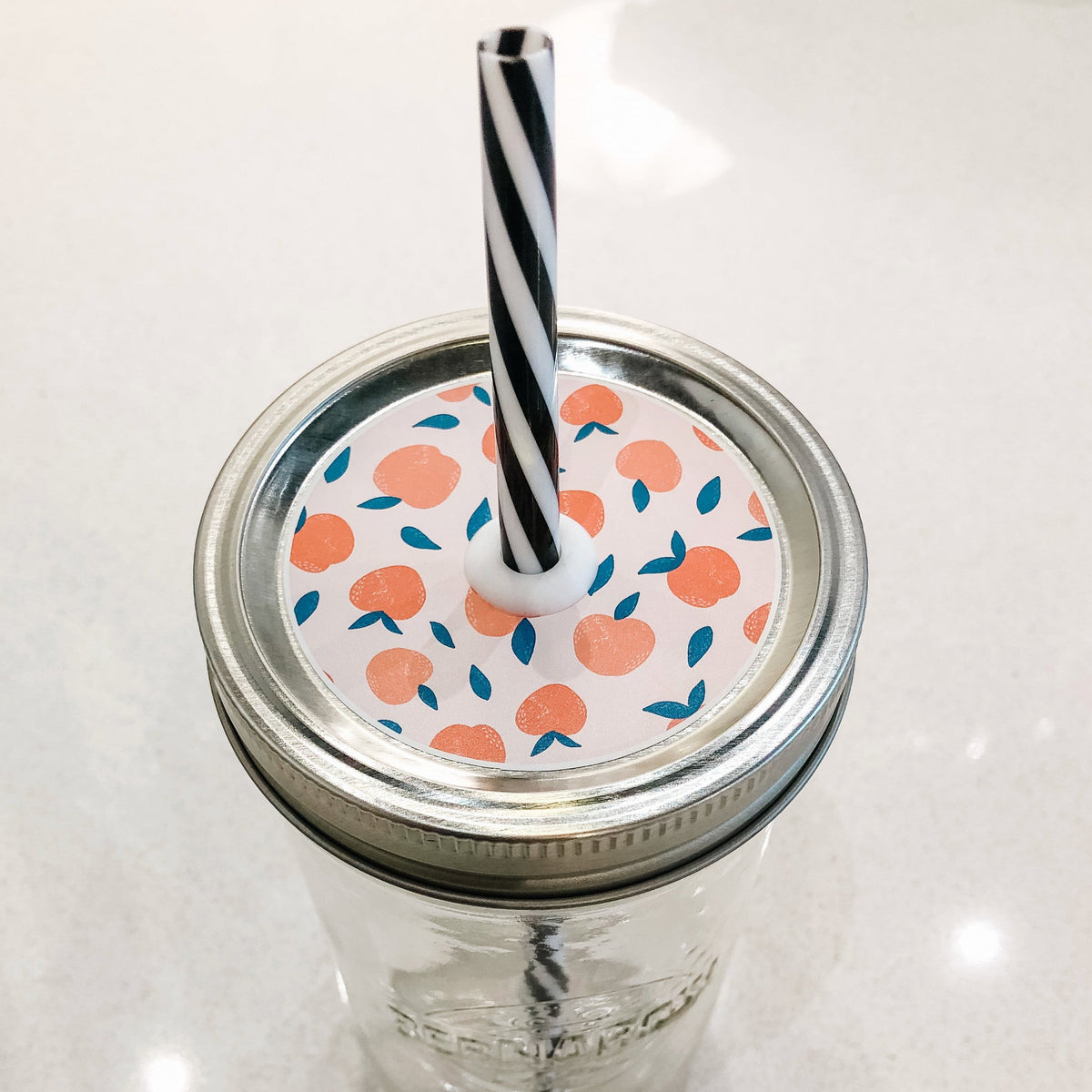 Palisade Peach Passion Peach Mason Jar Straw Lid