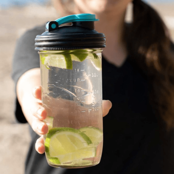 ReCap &#39;POUR&#39; with Carry Loop - Easy Pour Spout Mason Jar Lid (Regular Mouth)