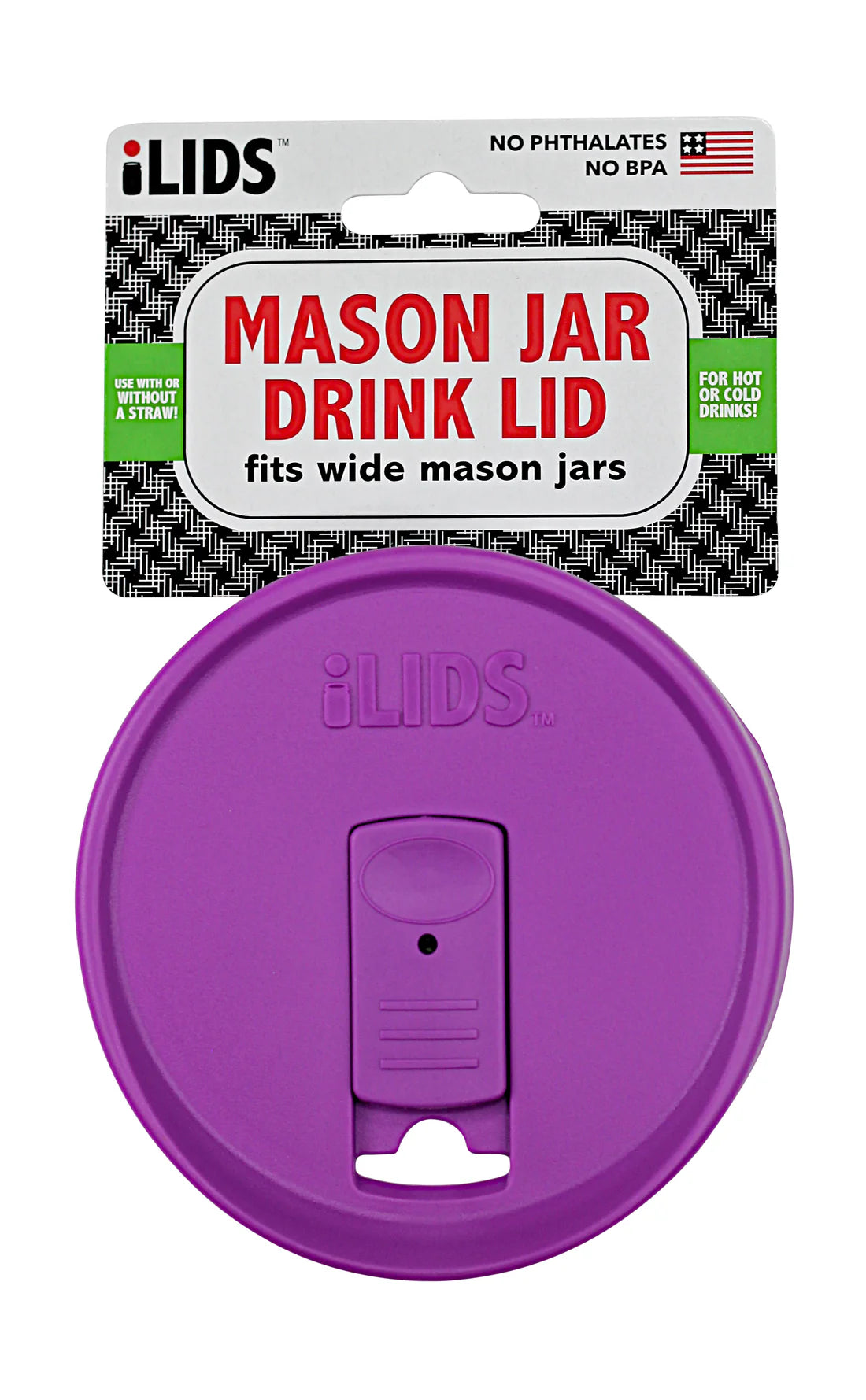 intelligent lids (iLids) Wide Mouth Drink Lid / Straw Lid