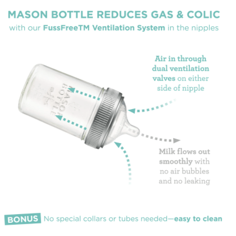 Photo of 8oz mason bottle with benefits in caption.