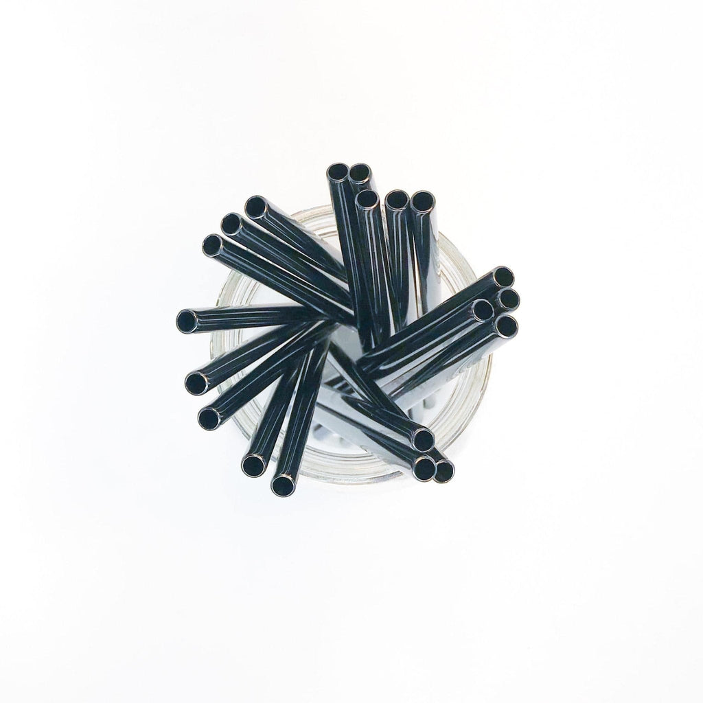 Short Stainless Steel Reusable Straws - straight