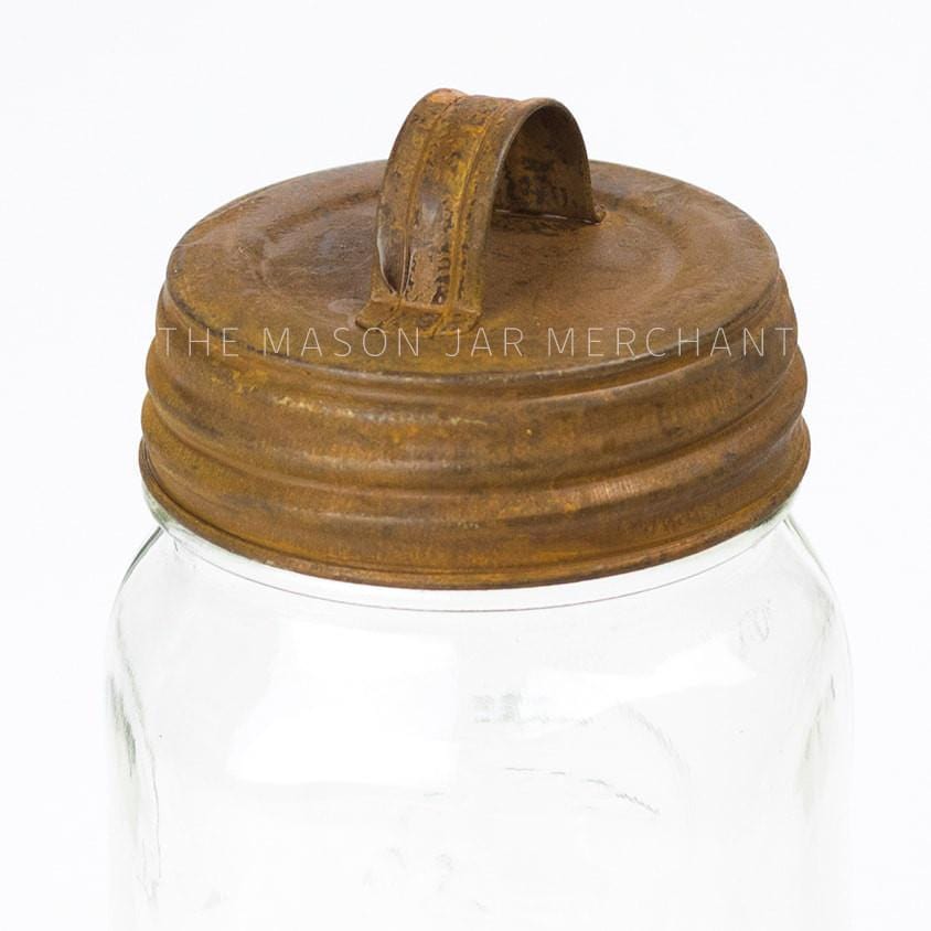 Rusty Lid With Handle