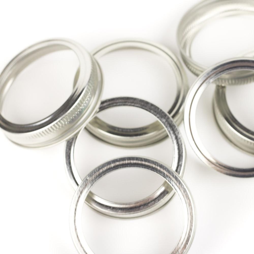 Silver Regular Mouth Canning Lids &amp; Rings - No Retail Packaging {Bulk Available}