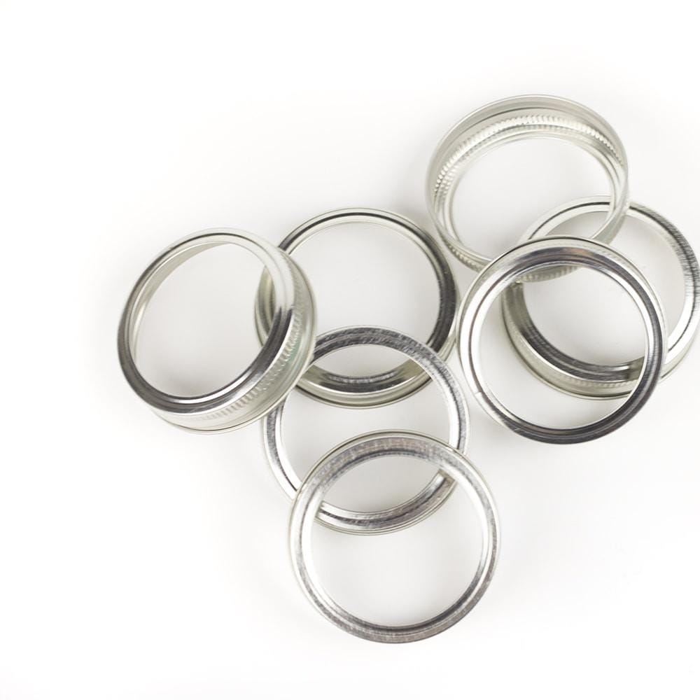 Silver Regular Mouth Canning Lids &amp; Rings - No Retail Packaging {Bulk Available}