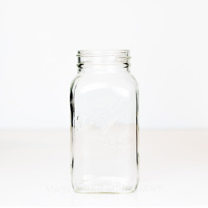 Dominion Vintage “Made In Canada” (Slanted & Underlined) Regular Mouth Quart Mason Jar