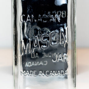 Canadian Mason (Jarre Mason) - 7 Inch Tall Square Regular Mouth