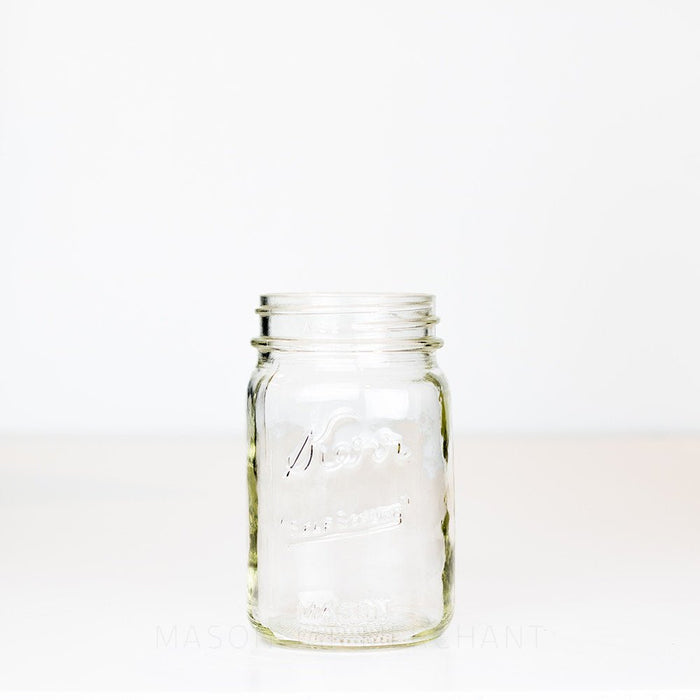Kerr “Self Sealing” Square Regular Mouth Pint Mason Jar