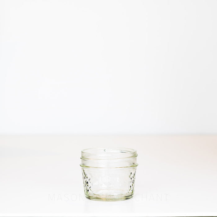 Quilted Regular Mouth Quarter Pint Mason Jar