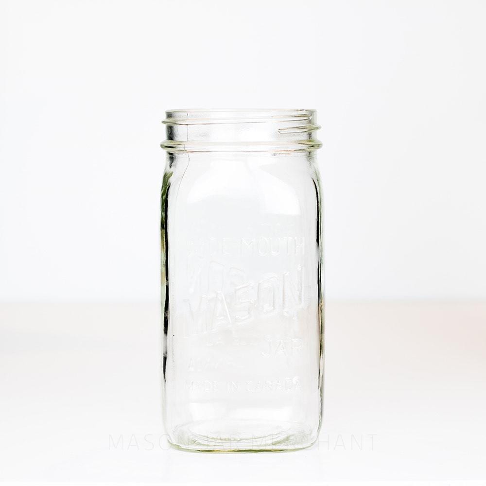 A Wide Mouth - Made in Canada' (Square) Quart on a white background
