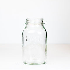 32 oz Eco Mason Glass Jar with Red Lid