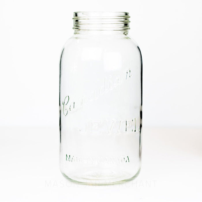 Canadian Jewel Incredible Early 1900s Vintage Half Gallon Mason Jar
