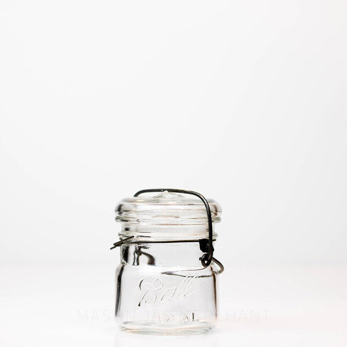 Ball Vintage 1920s “Ideal” Midget Wire Bail Half Pint Jar