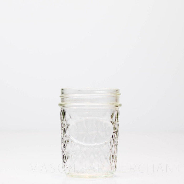 Consumers Glass Quilted Regular Mouth Half Pint Mason Jar