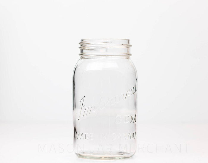 Improved Gem Quart Style #4 Mason Jar