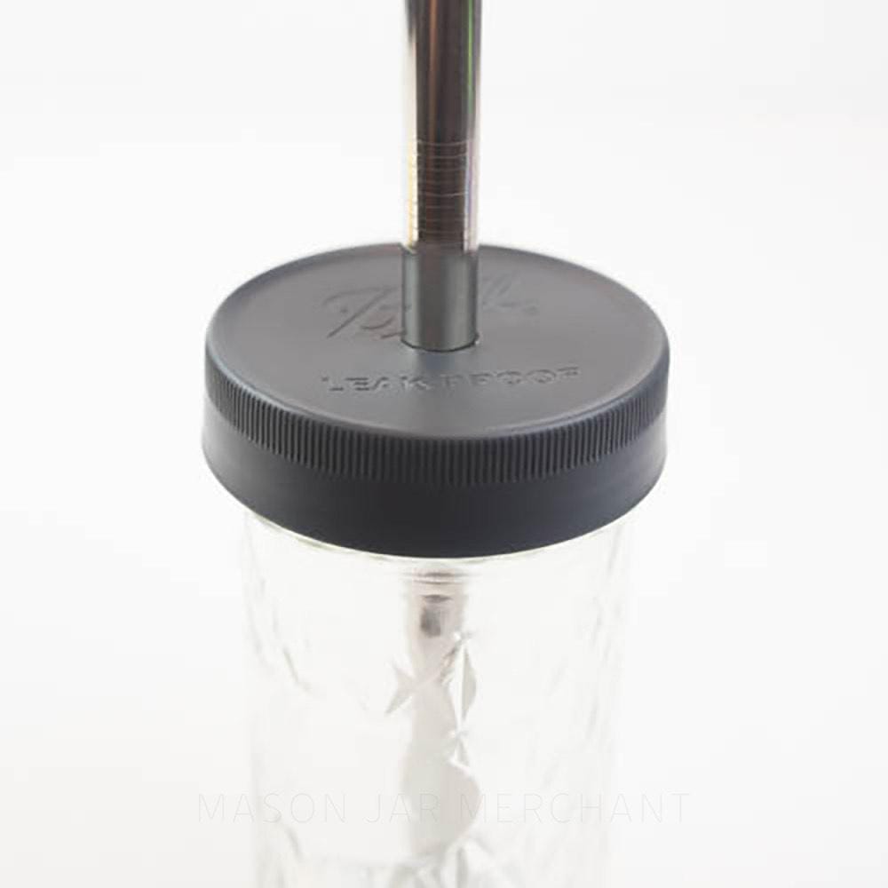 Plastic Mason Jar Cups with Lid and Straw