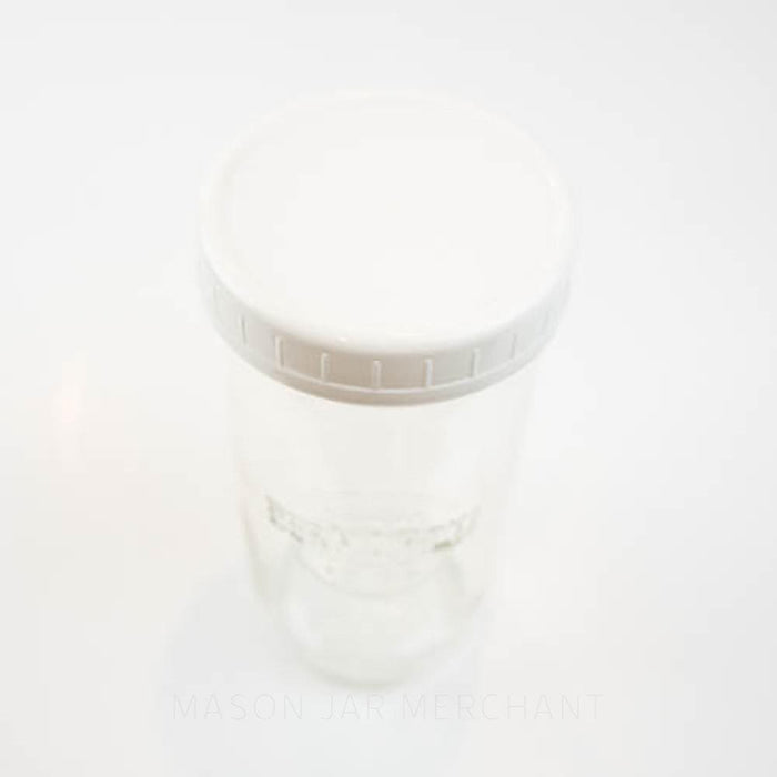 White One-Piece Plastic Storage Lid