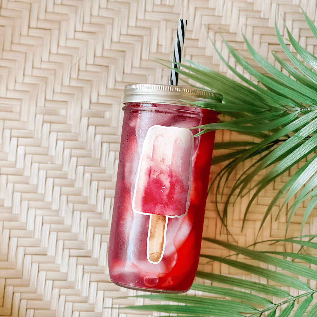 Pink Paradise Passion Mason Jar Tumbler