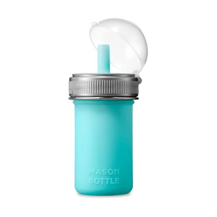 Squeezy Silicone Anti-Colic Bottle - 8 oz, Aqua