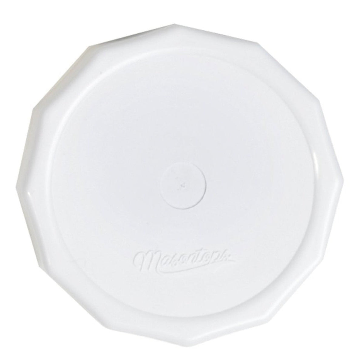 Masontops &#39;Tough Tops&#39; White Rust Proof Plastic Solid Lid (4 Pack)