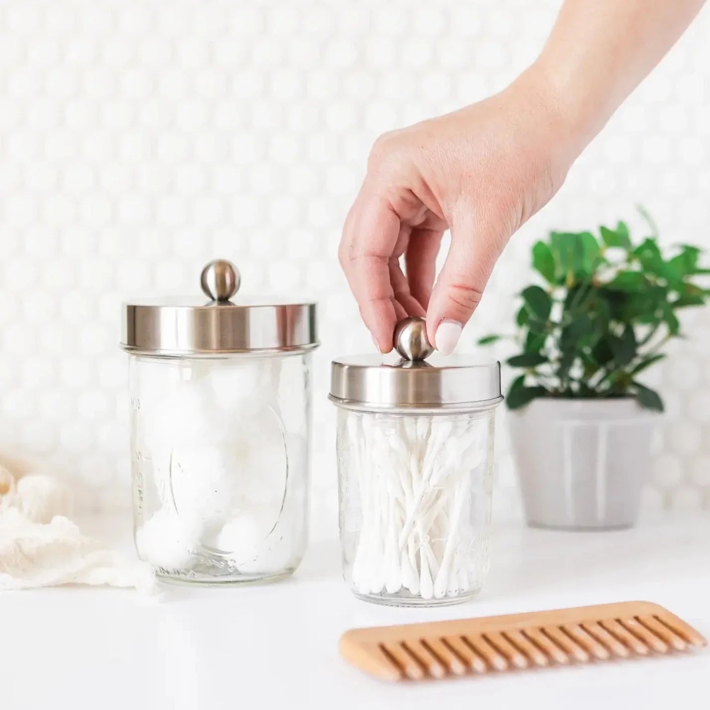 Apothecary Mason Jar Lid - Wide Mouth