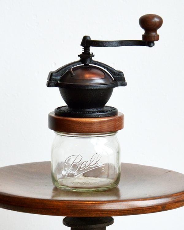 Red Rooster Trading Co. Camano Coffee Mill - Wide Mouth Mason Jar Coffee &amp; Spice Grinder